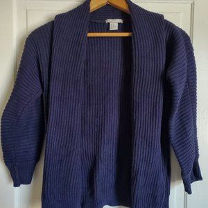 H&M Girls Extra Small Knit Navy Blue Cardigan